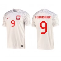 Pánský Fotbalový dres Polsko Robert Lewandowski #9 MS 2022 Domácí Krátký Rukáv
